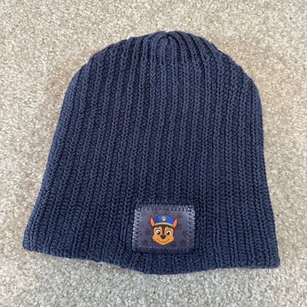 Love Your Melon Paw Patrol Chase Beanie Kids Navy Blue Knit Hat Made in USA
